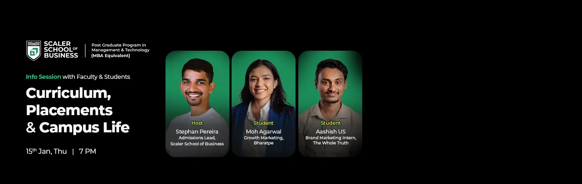 Info Session with Faculty and Students 