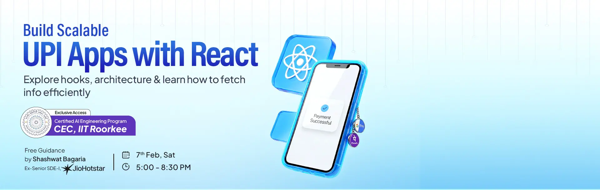 Build an E-Commerce platform using React