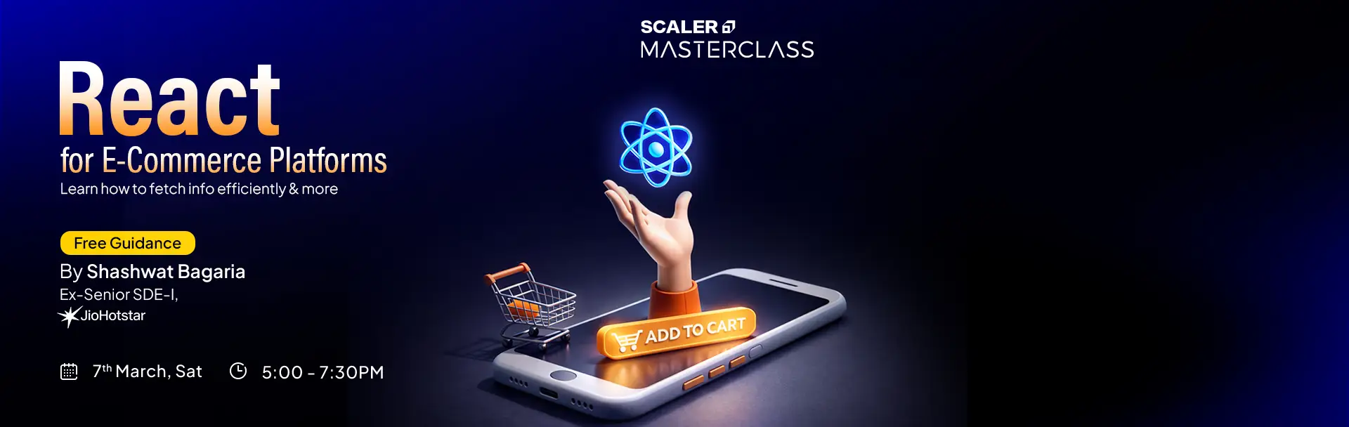 Build an E-Commerce platform using React