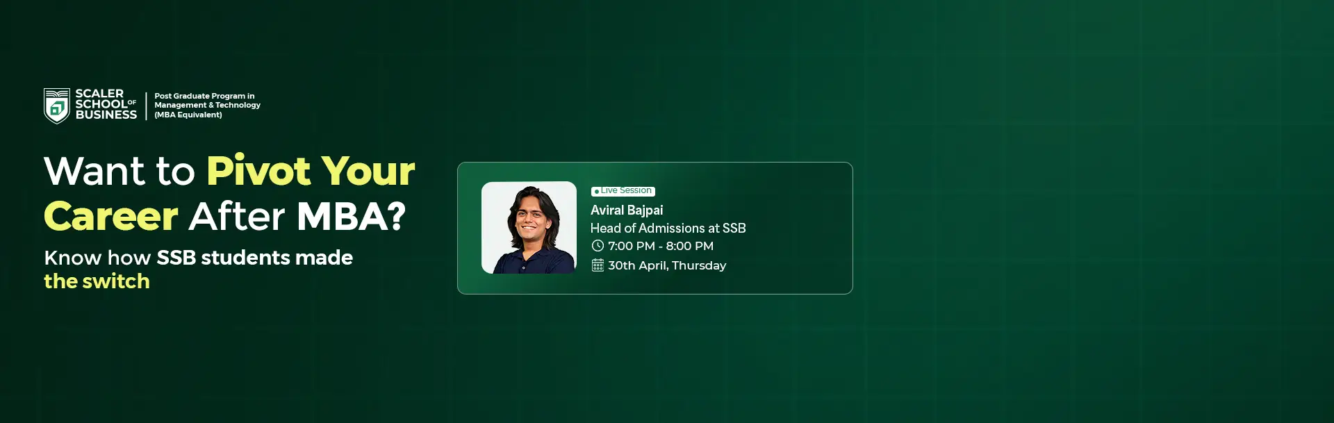 Want to Pivot Your Career After MBA?